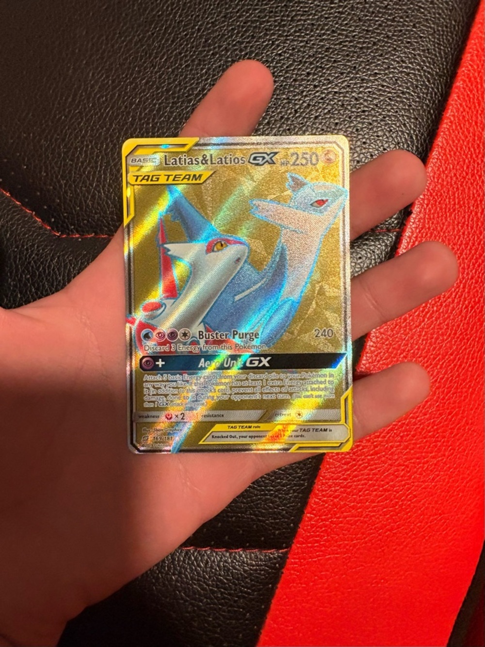 Pokemon Latias & Latios GX Holographic Card